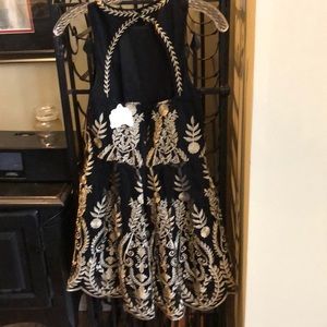Beautiful never worn black and gold party dress